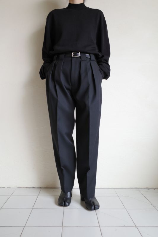 stein DOUBLE WIDE TROUSERS・BLACK - tity