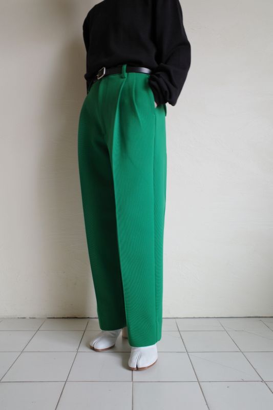 stein HIGH COUNT KNIT PIN TUCK WIDE TROUSERS - tity