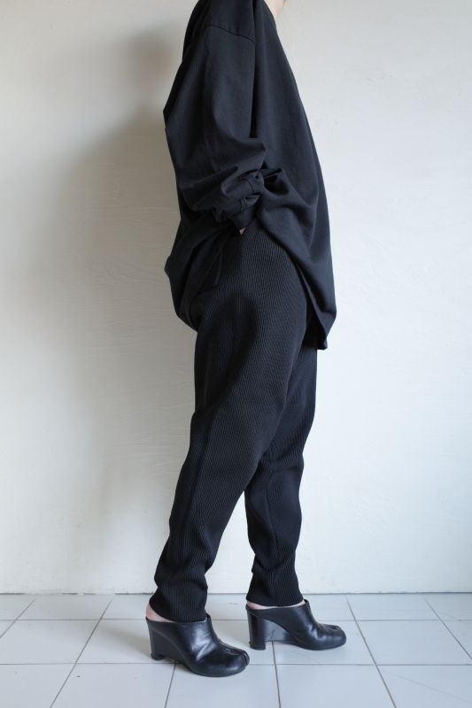 PHINGERIN フィンガリン RIDGE KNIT PANTS・ブラック - tity