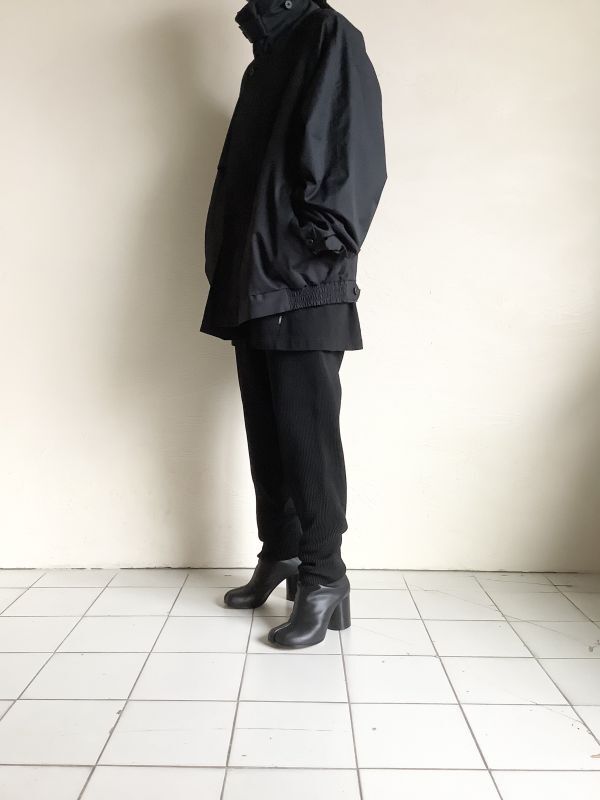 海外 PHINGERIN RIDGE KNIT ANORAK＆PANTS BLACK - トップス