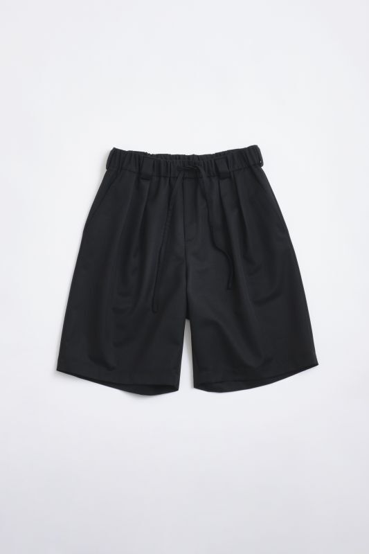 Blanc YM wide easy half trousers black - tity