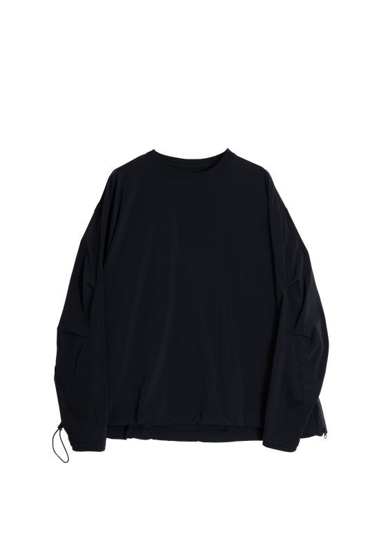 よろしくお願いいたしますUNTRACE BOX STRETCH SMOCK L/S BLACK AW23