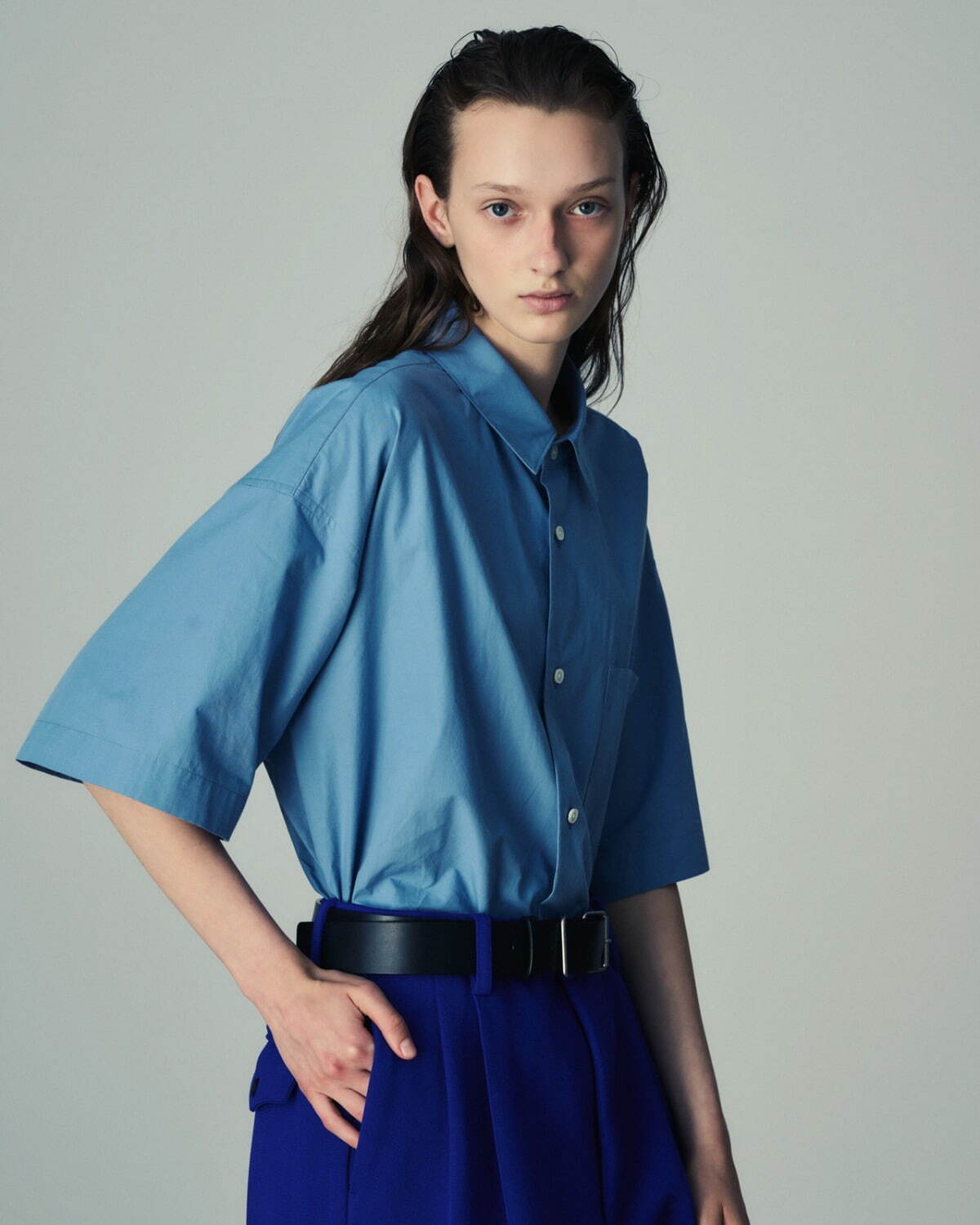 stein OVERSIZED SS SHIRT[BLUE] | gulatilaw.com