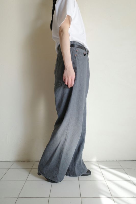 INTERIM インテリム 40's MIL BAGGY ZIPPED SHUTTLE DENIM TROUSERS