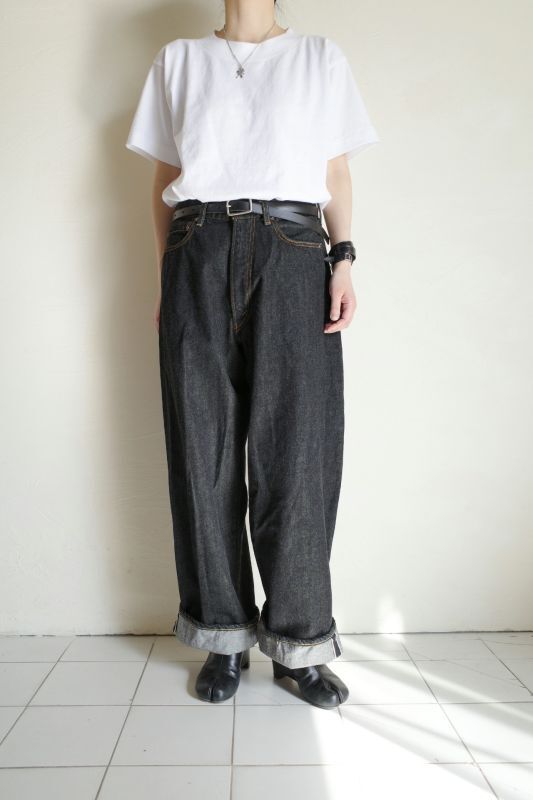 INTERIM インテリム 40's MIL BAGGY ZIPPED SHUTTLE DENIM TROUSERS