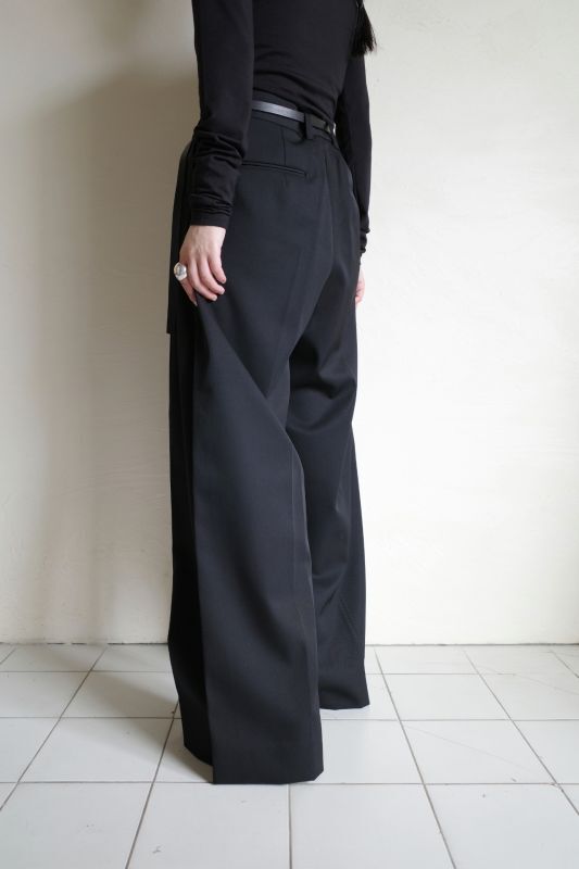 stein EXTRA WIDE TROUSERS・BLACK - tity