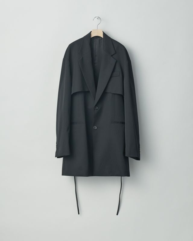 stein/OVERSIZED COMBINATION JACKET/Black - テーラードジャケット