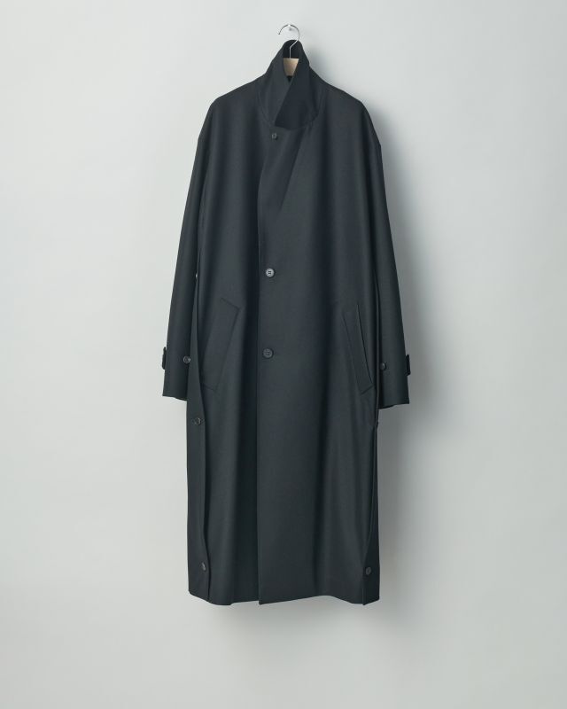 stein OVERSIZED LAYERED SINGLE COAT・BLACK - tity