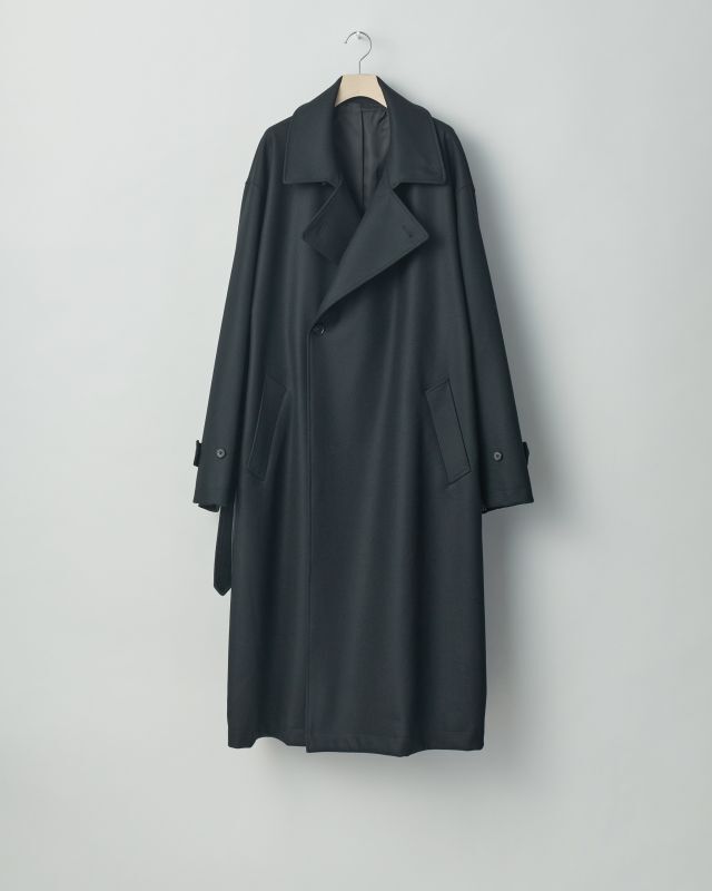 stein OVERSIZED DOUBLE BREASTED COAT・BLACK - tity