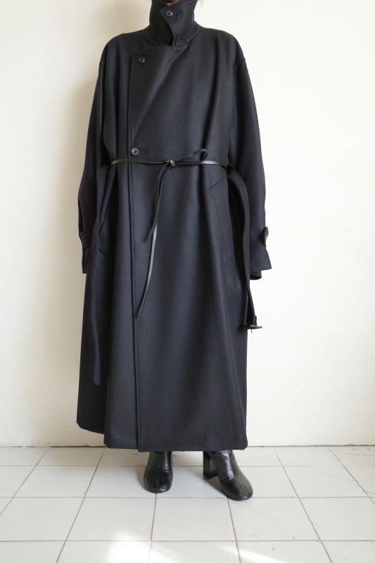 stein OVERSIZED DOUBLE BREASTED COAT・BLACK - tity