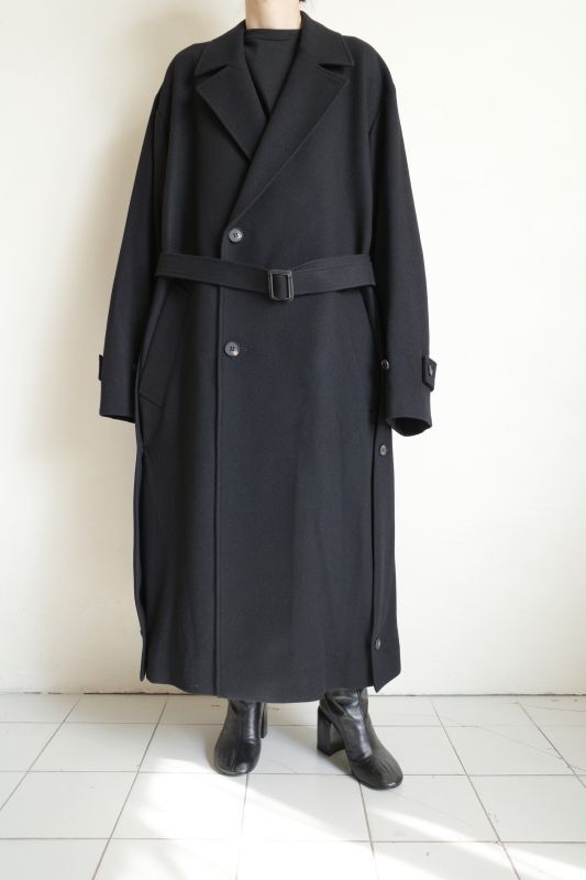 stein OVERSIZED LAYERED SINGLE COAT・BLACK - tity