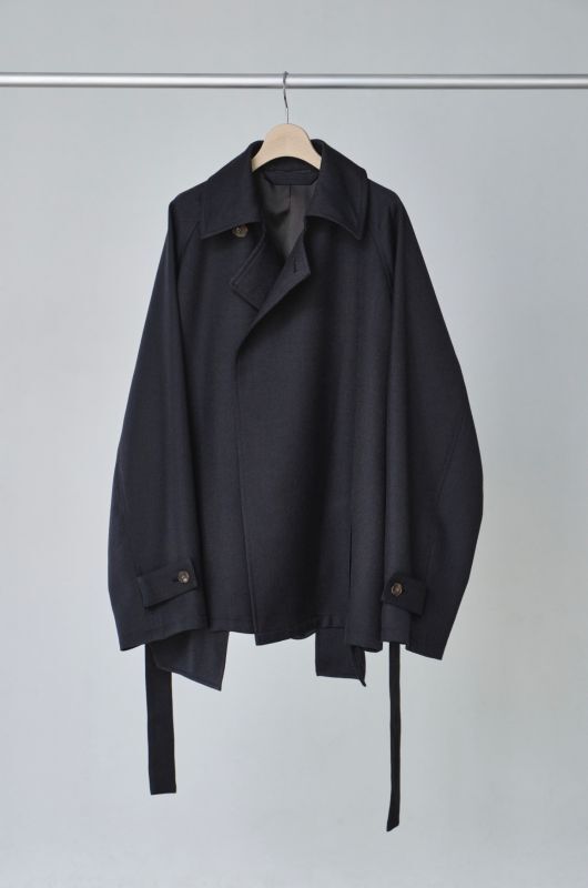 Blanc YM short trench coat・blue-black - tity