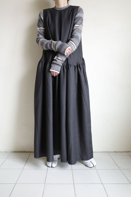 HeRIN.CYE Volume maxi dress・BLACK - tity