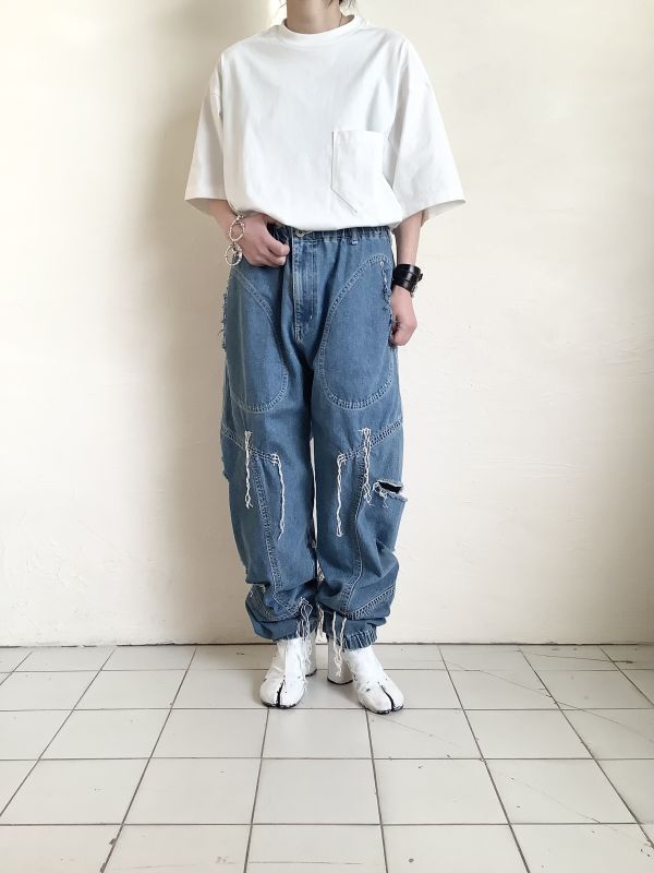 sulvam サルバム ”SWITCHING EASY DENIM PANTS” - tity