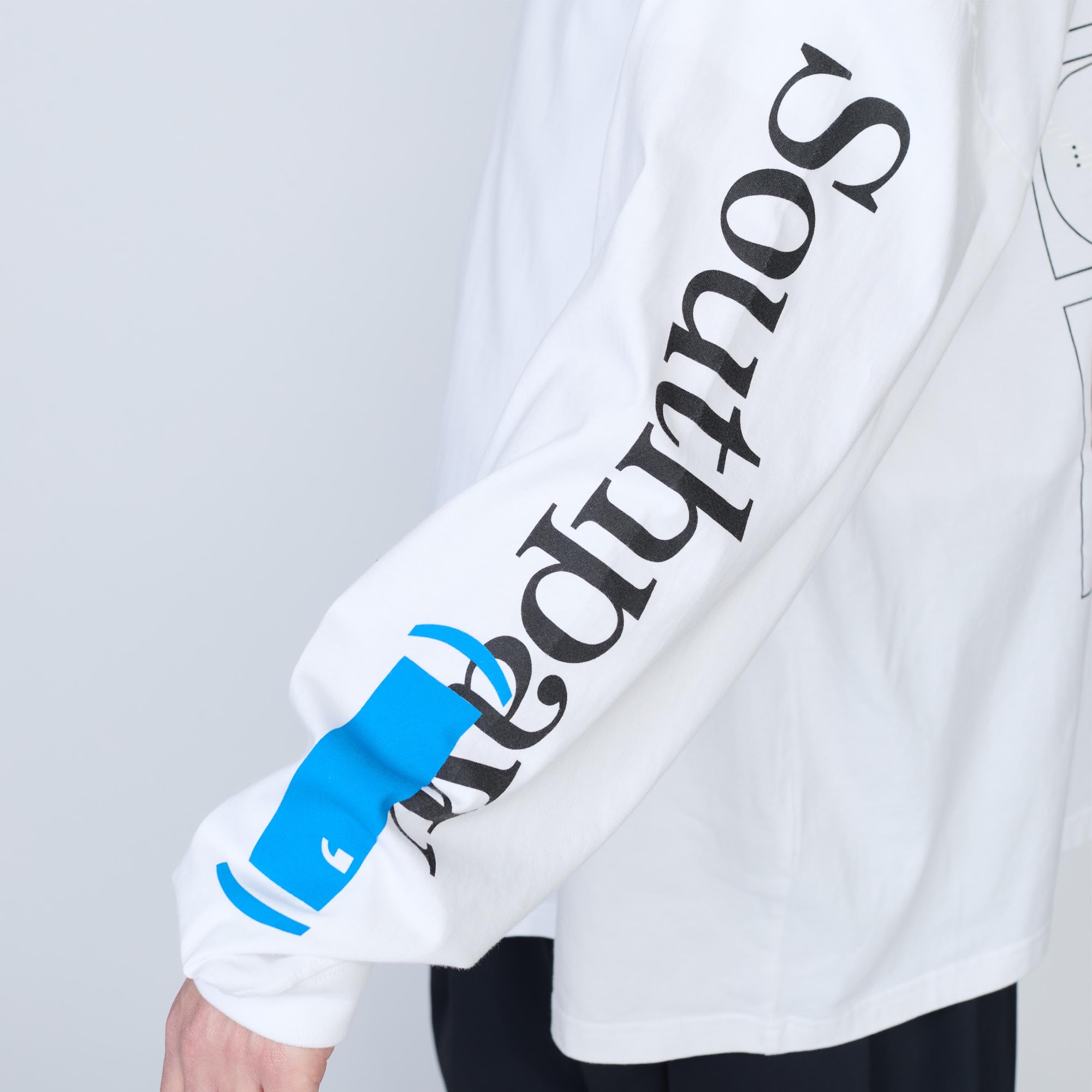 UNTRACE L/S GRAPHIC TEE・WHITE - tity