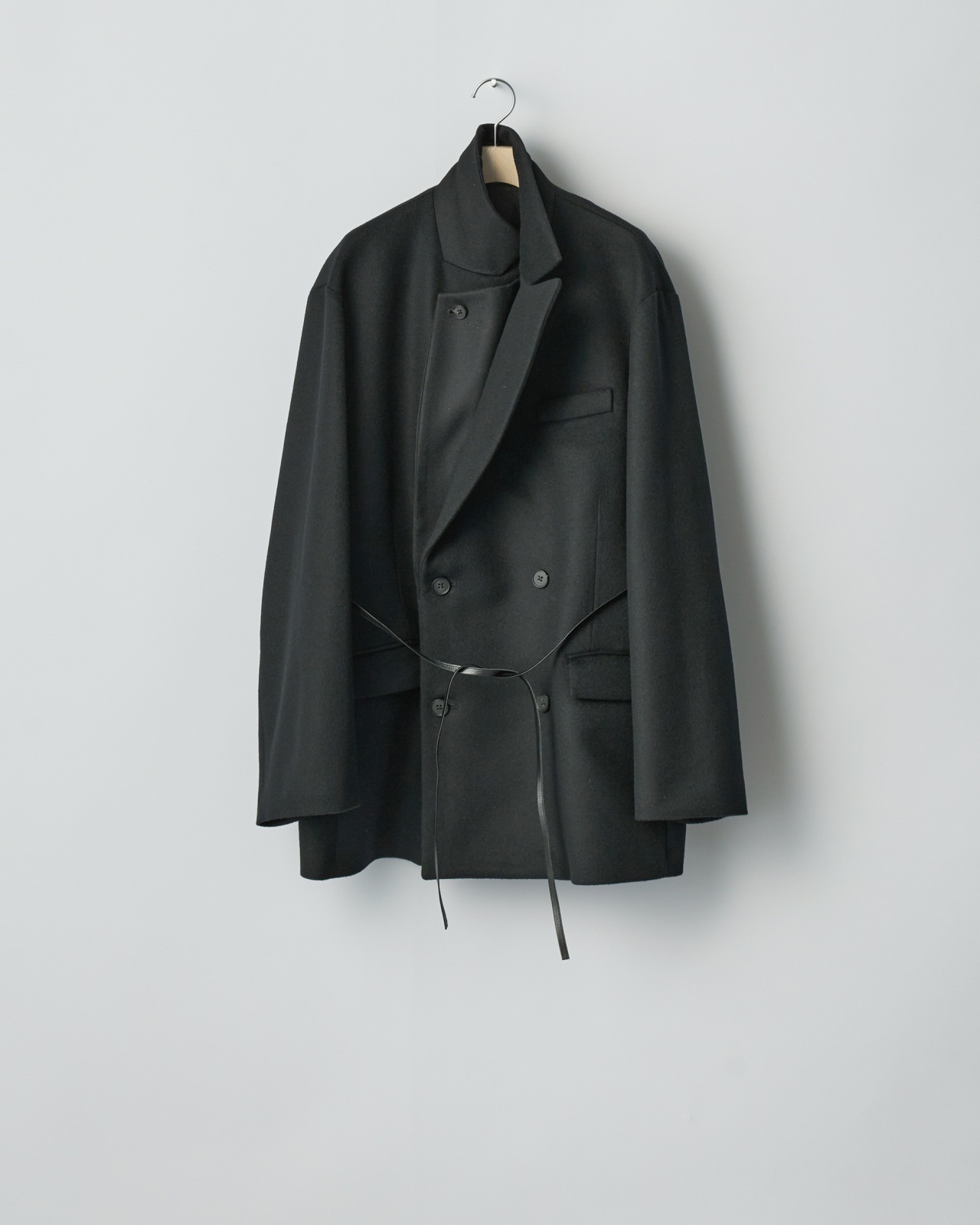 ssstein OVERSIZED DOUBLE LAPELED JACKET・BLACK - tity