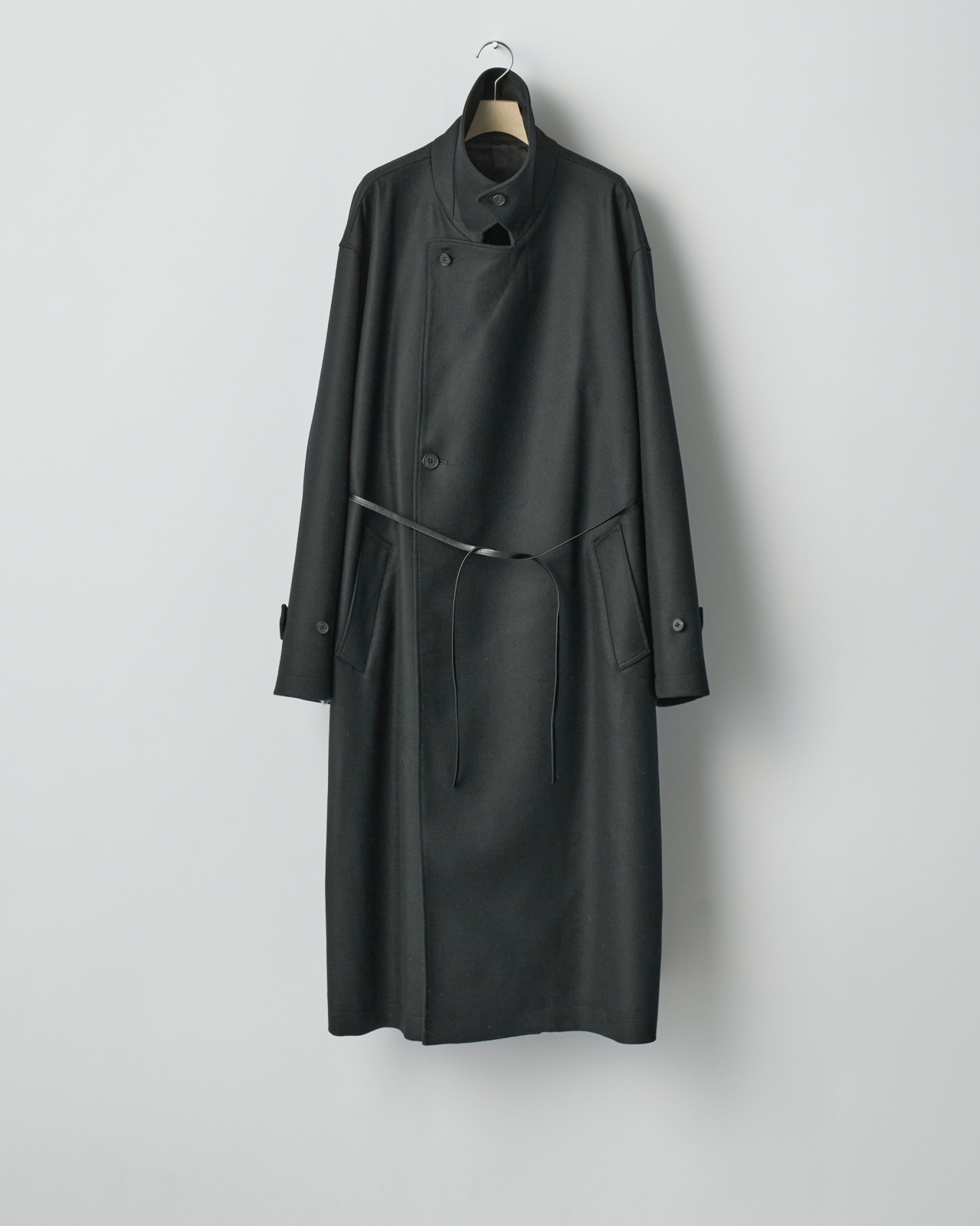 ssstein OVERSIZED DOUBLE BREASTED COAT・BLACK - tity