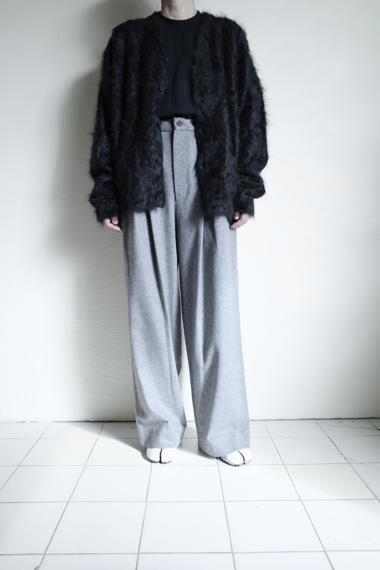 maatee&sons Cashmere shaggy cardigan 黒 MAATEE&SONSの別注カーディガンを紹介してみた。 - YouTube