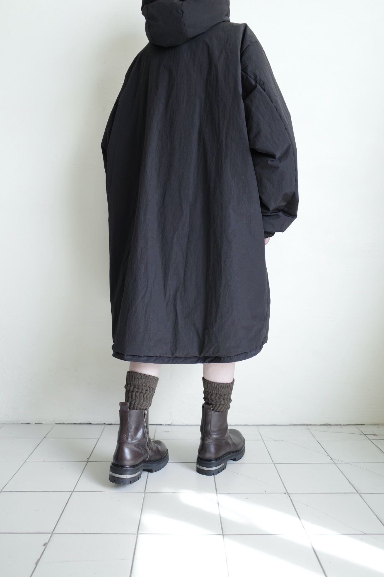 ssstein OVERSIZED PADDED HOODED COAT・BLACK - tity