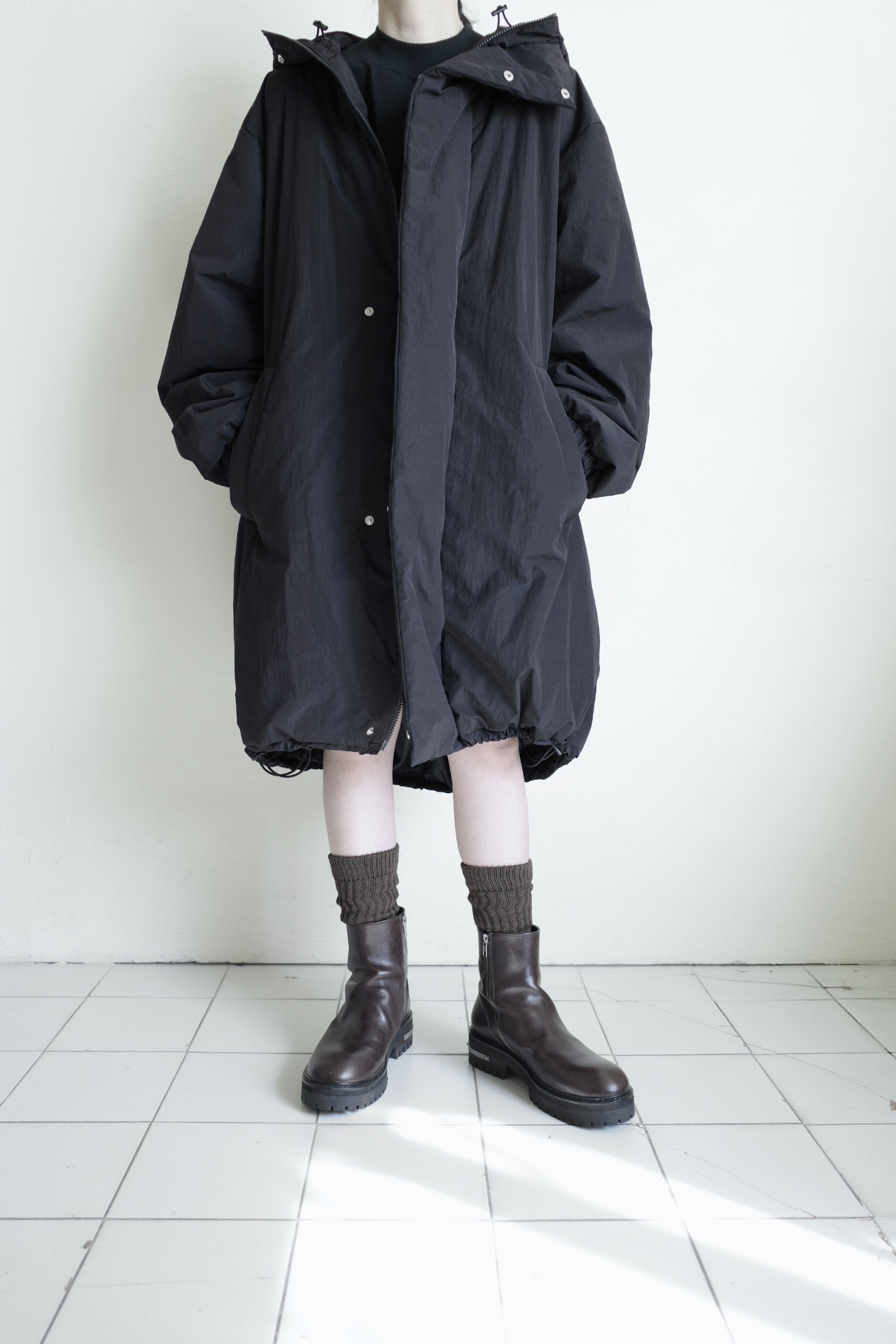 【新品未使用　希少】 ANTOS　BIG COAT - BLACK 207987898-1-black