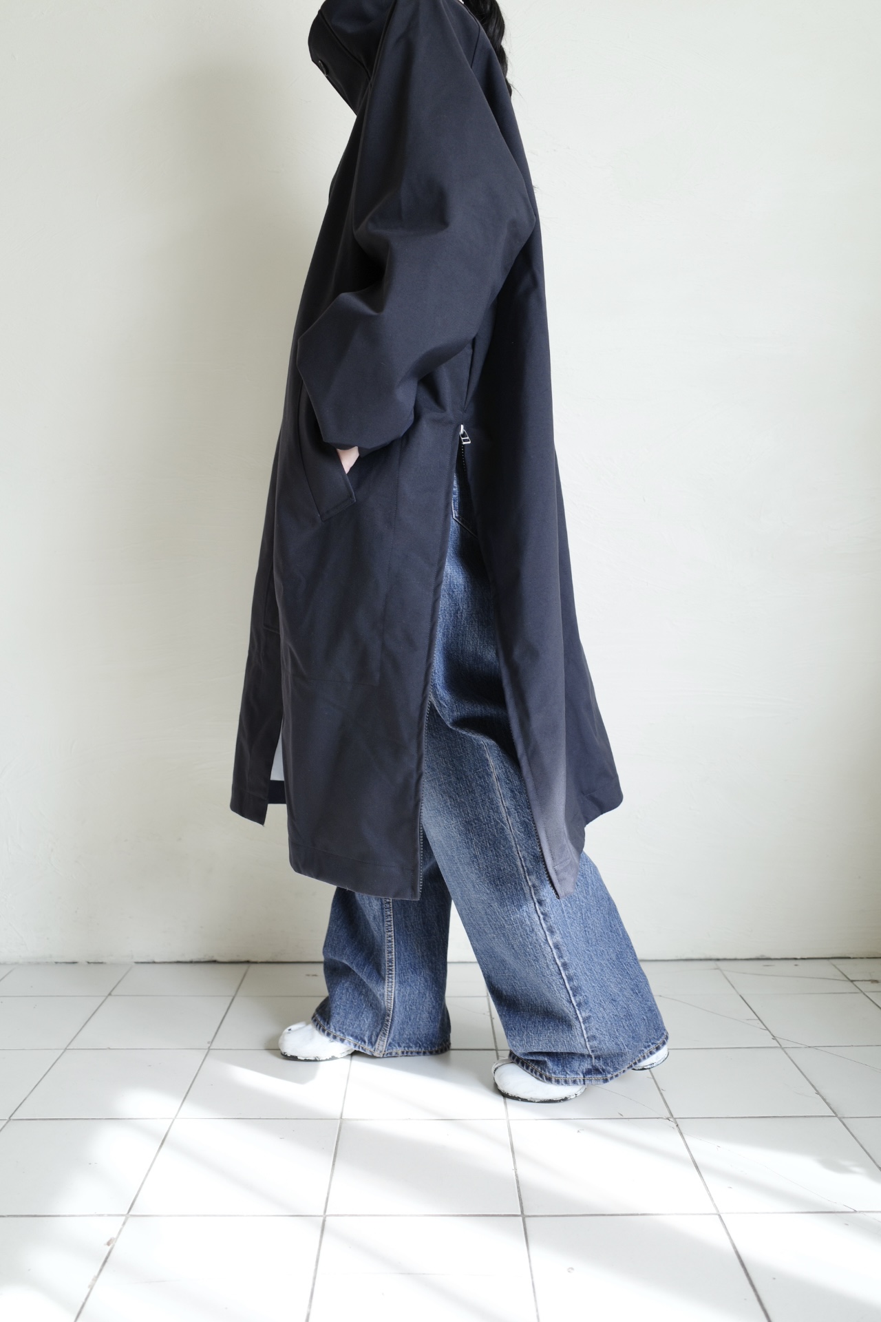 UNTRACE アントレース コート UNTRACE STAND COLLAR COAT・DARK NAVY - tity