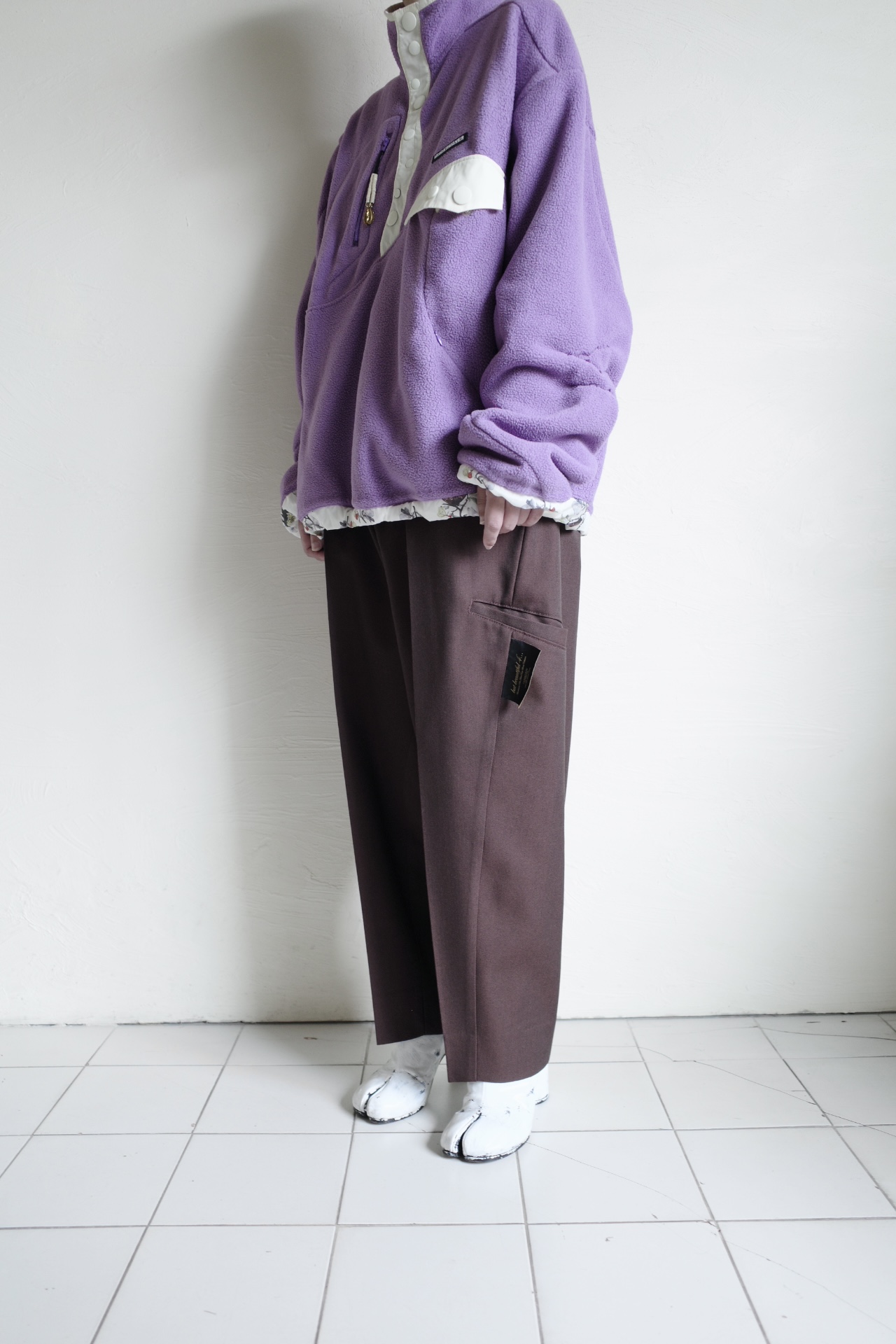 Fontaine（Undercover2種類、スカイブルー、サムプリント） UNDERCOVER UC2E1202 Blouson・PURPLE - tity