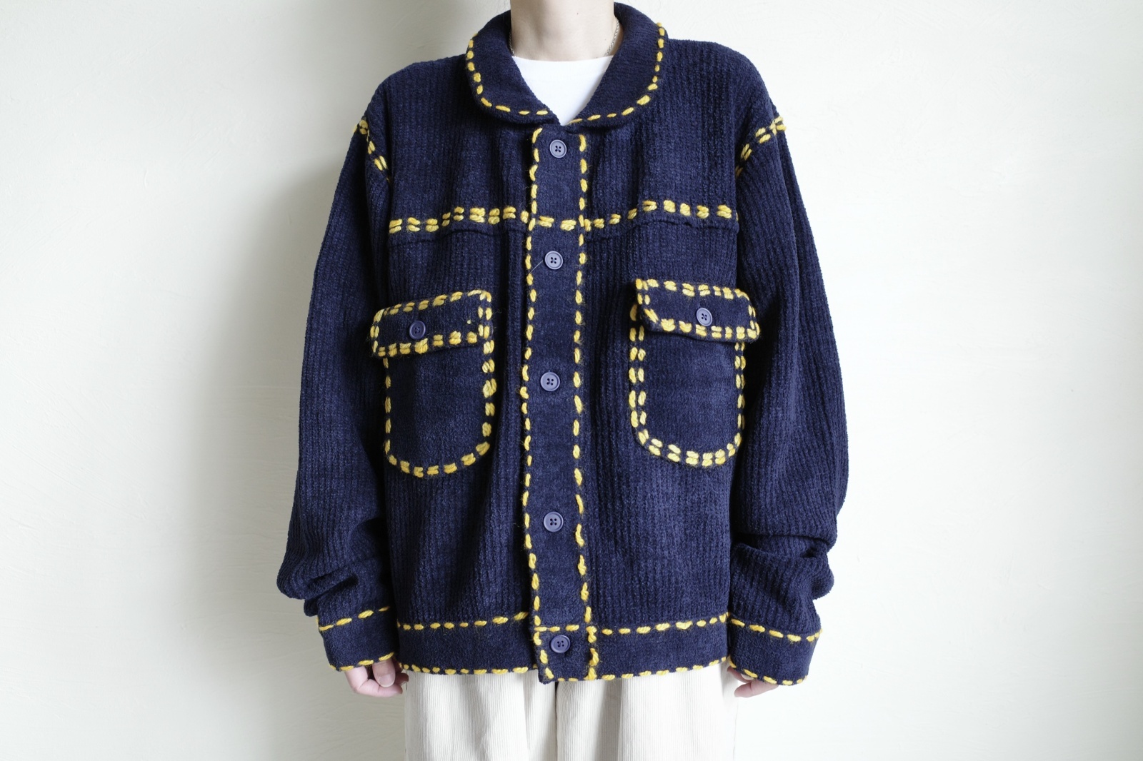 PHINGERIN 　フィンガリン PG1 KNIT ピージーワンニット PHINGERIN フィンガリン PG1 KNIT・ネイビー - tity