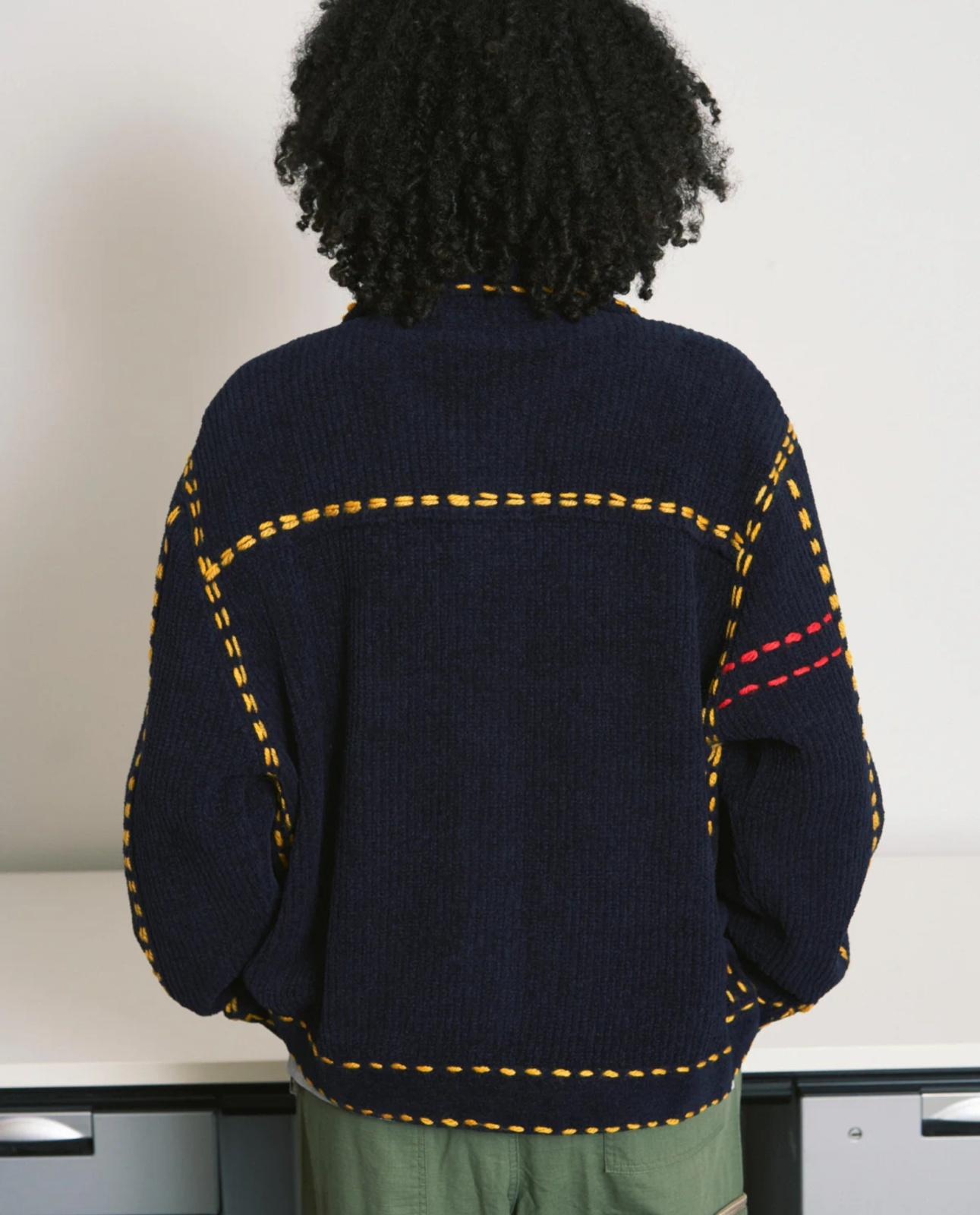 phingerin pg-1 ニット PHINGERIN フィンガリン PG1 KNIT・ネイビー - tity